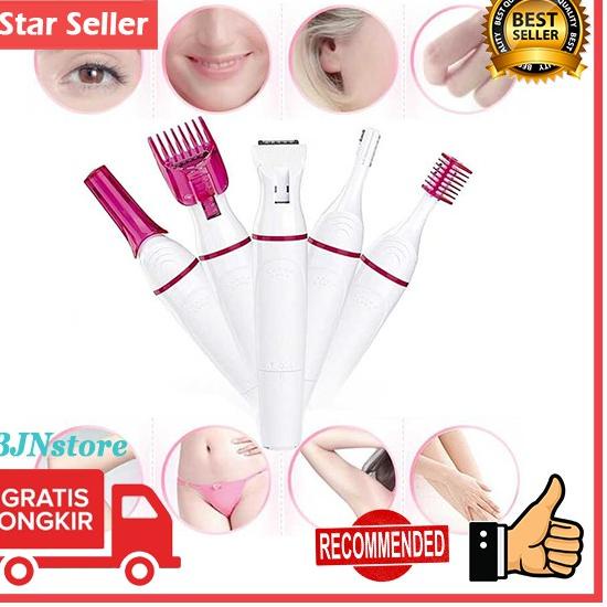 Model Baru✪ PROMO 5in1 Trimmer Shaver Pencukur Bulu Tubuh Elektrik / alat cukur rambut elektrik / pe