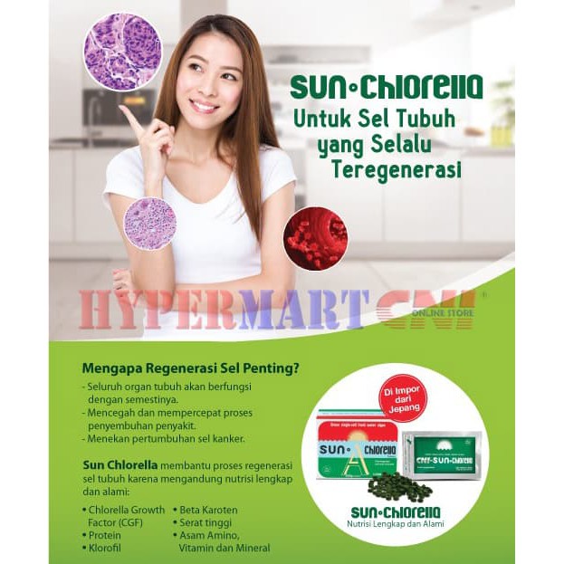TERMURAH - CNI Sun Chlorella 30tab