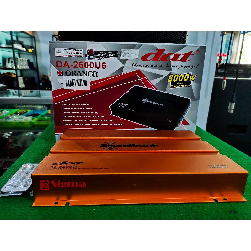 Power Amplifier DAT DA-2600U6 4 Channel Power Mobil