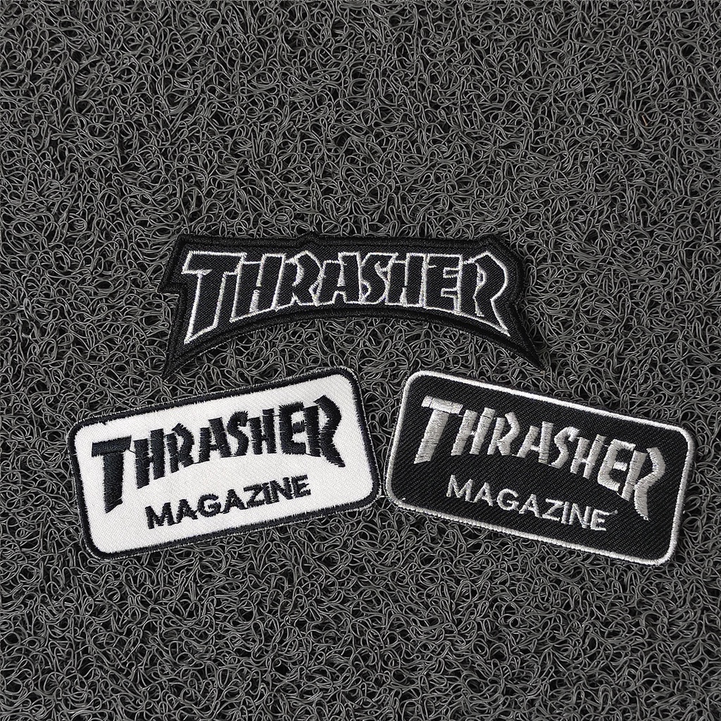 Backpatch Punggung Patch Bordir Jumbo Thrasher Satu Paket Cocok di aplikasi kan ke outfit