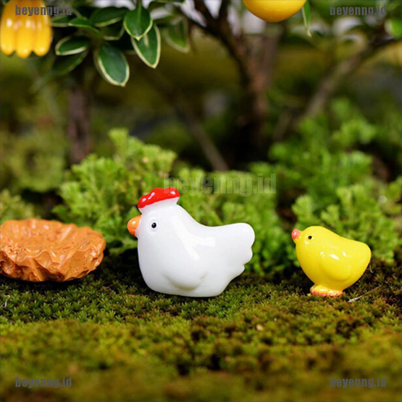 Bey Miniatur Ayam Bahan Resin Untuk Dekorasi Taman Minifairy Gardenrumah