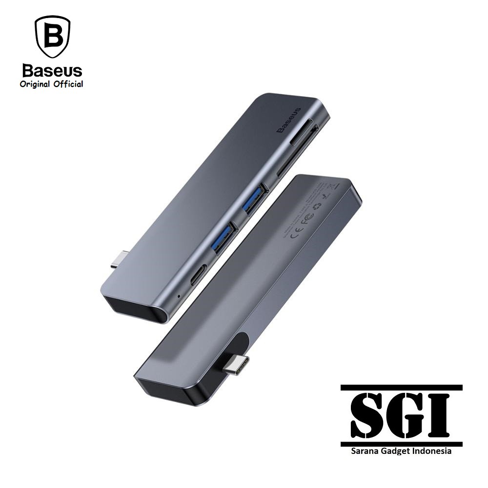 BASEUS ORIGINAL Harmonica 5 in 1 HUB Type C USB Adapter Adaptor Laptop Macbook Pro Air