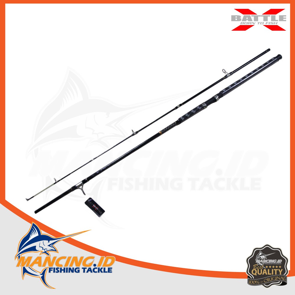 Battle X Rod Power Storm Joran Spinning Pancingan Solid Murah