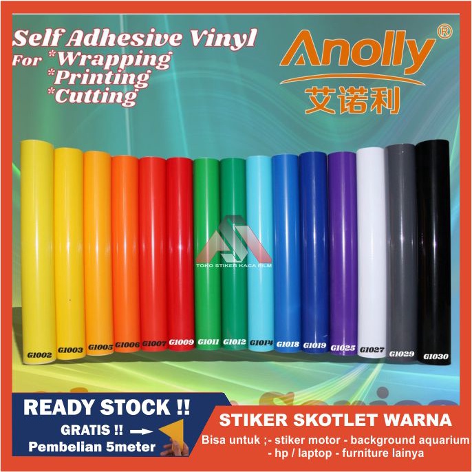 Stiker Skotlet Body Motor Sticker Scotlite Motor Warna Bervariasi Stiker Begron Aquarium