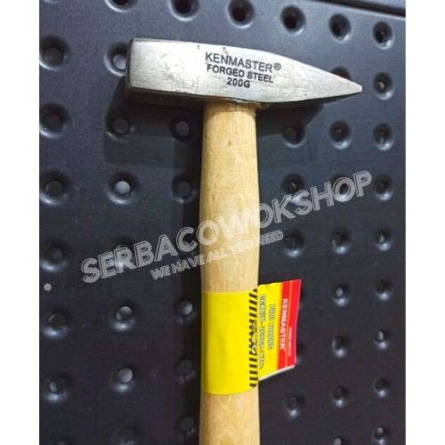 Kenmaster Palu Kaca Tukang Lancip 200 gram Gagang Kayu Termurah Berkualitas