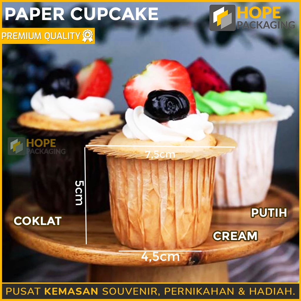 [ISI 10 pcs]  Kertas Paper Cupcake Kertas Muffin/ Cup Baking Kue Cetakan Cup cake