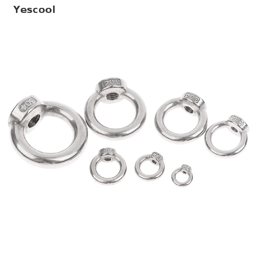 Yescool 2Pcs Sekrup Ring Eyebolt M3 - M12