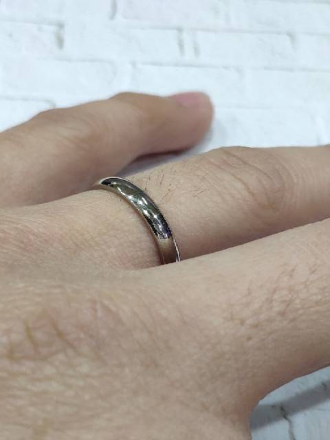 Cincin couple cincin kawin warna emas hitam putih silver black gold