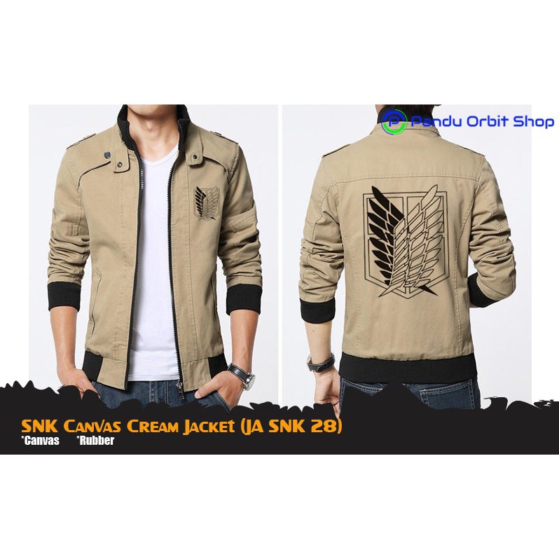 Jaket Snk Canvas Cream - JA SNK 28