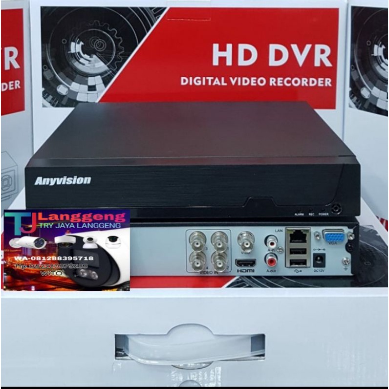 DVR ANYVISION XVR 4CH 2MP 1080N 5IN1 FULL HD GARANSII 1TAHUN