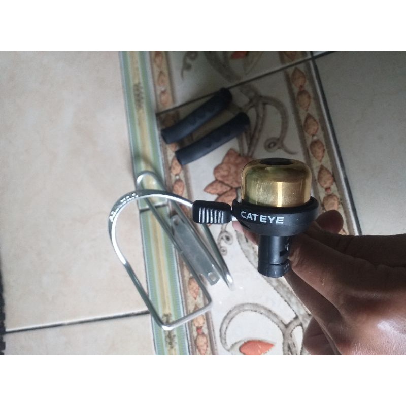 Bell Sepeda CATEYE & Breket Minum Polygon