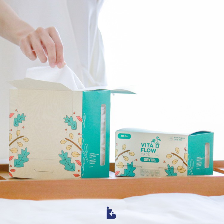 Vita Flow Dry Baby Wipes Satine