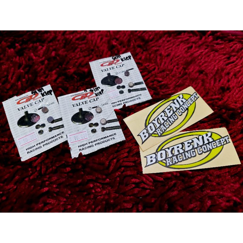 SHIM SIM TOPI KLEP CLD RACING UNTUK KLEP BTG 4.5 DAN 5 MM ,SATU SET ANTI JEBER - BOYRENK RACING