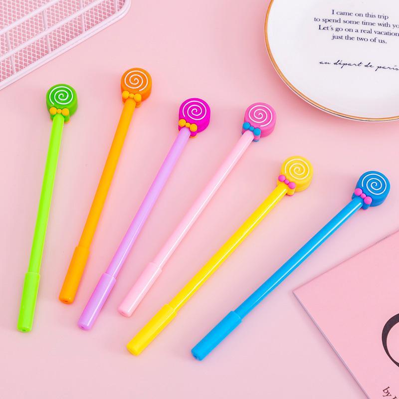 

Ready✨Kreatif Kartun Dasi Kupu-kupu Lollipop Gel Pena 0.5mm Alat Tulis SiswaBER