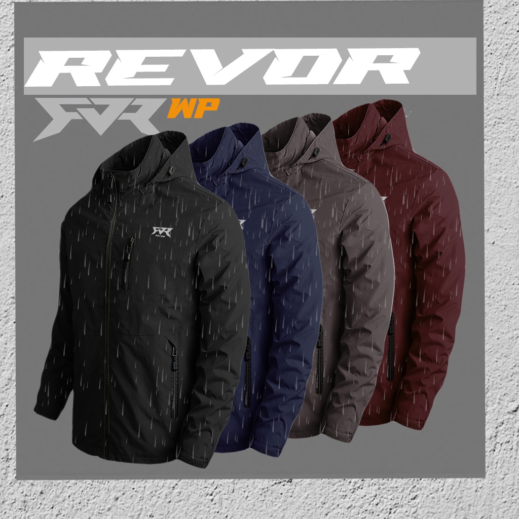 Revor WP Jaket Motor/ Outdoor Waterproof Pria