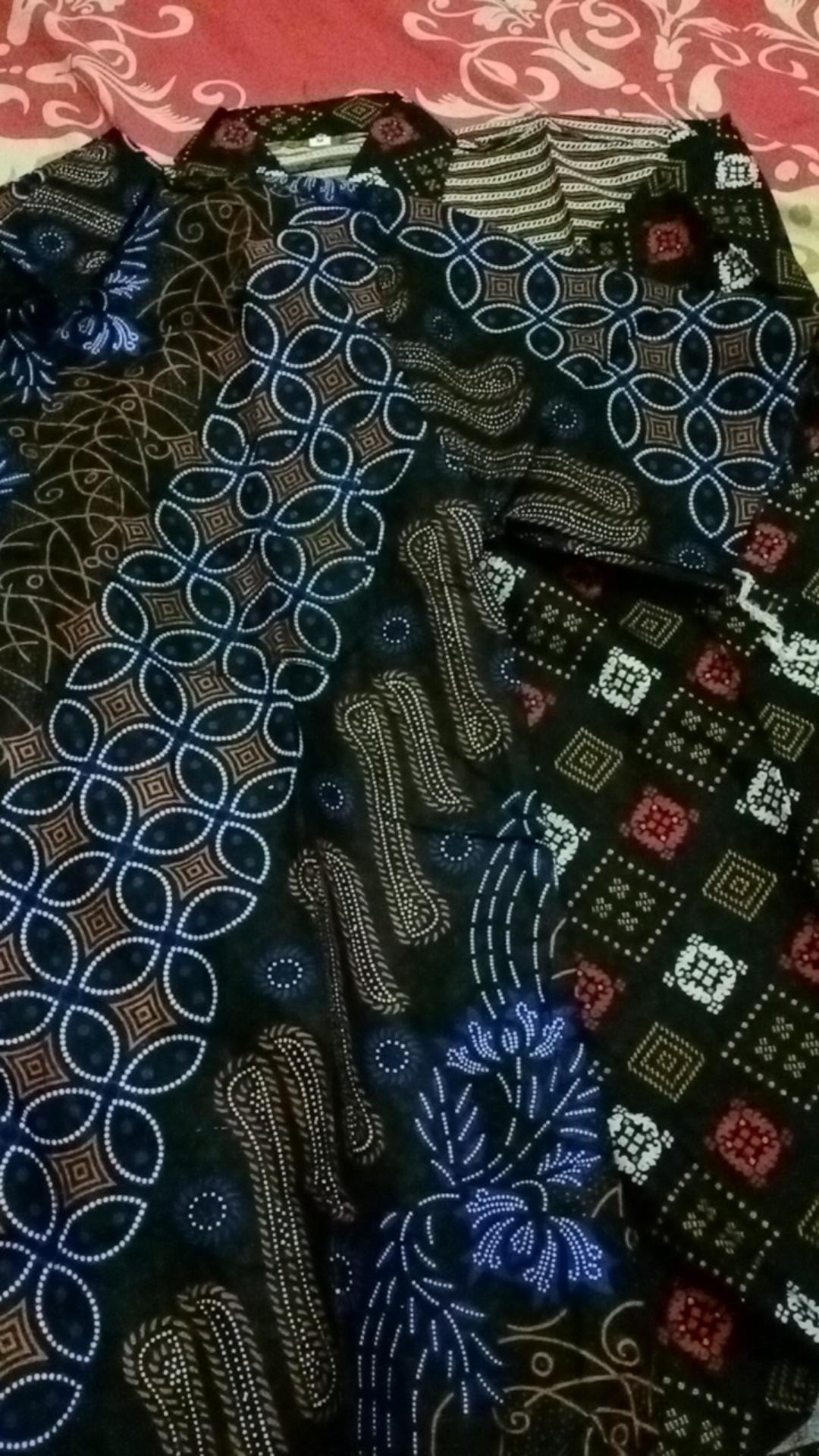 Diskon Bswart Batik Hrb026 Kenongo Hem Pendek Padi Pekalongan M L Xl Batik Pria Murah Modern Grosir