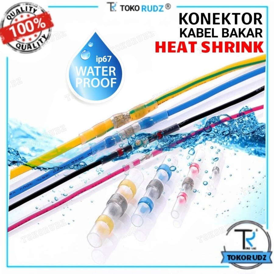 Heat Shrink Konektor Kabel Penyambung Kabel Bakar Isolasi Listrik Waterproof Tahan Air