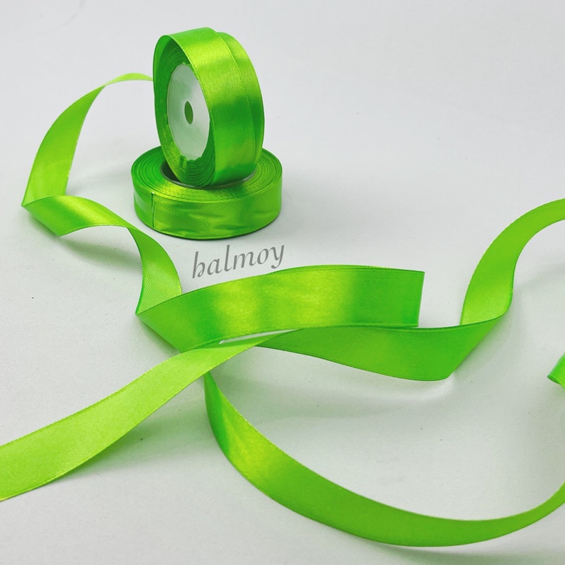 

PITA SATIN KAIN 3/4 INCI / 2 CM WARNA HIJAU MUDA #137