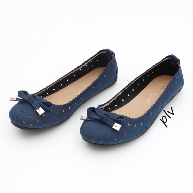 BnG Corner SEPATU FLAT SHOES  WANITA  PLV13 NAVY HITAM 