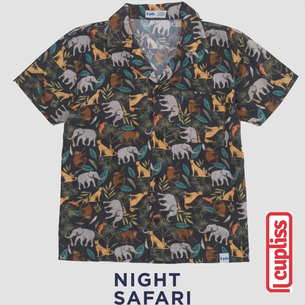 Kyds Resort Shirt Jungle Trekker Night Safari Kemeja Anak