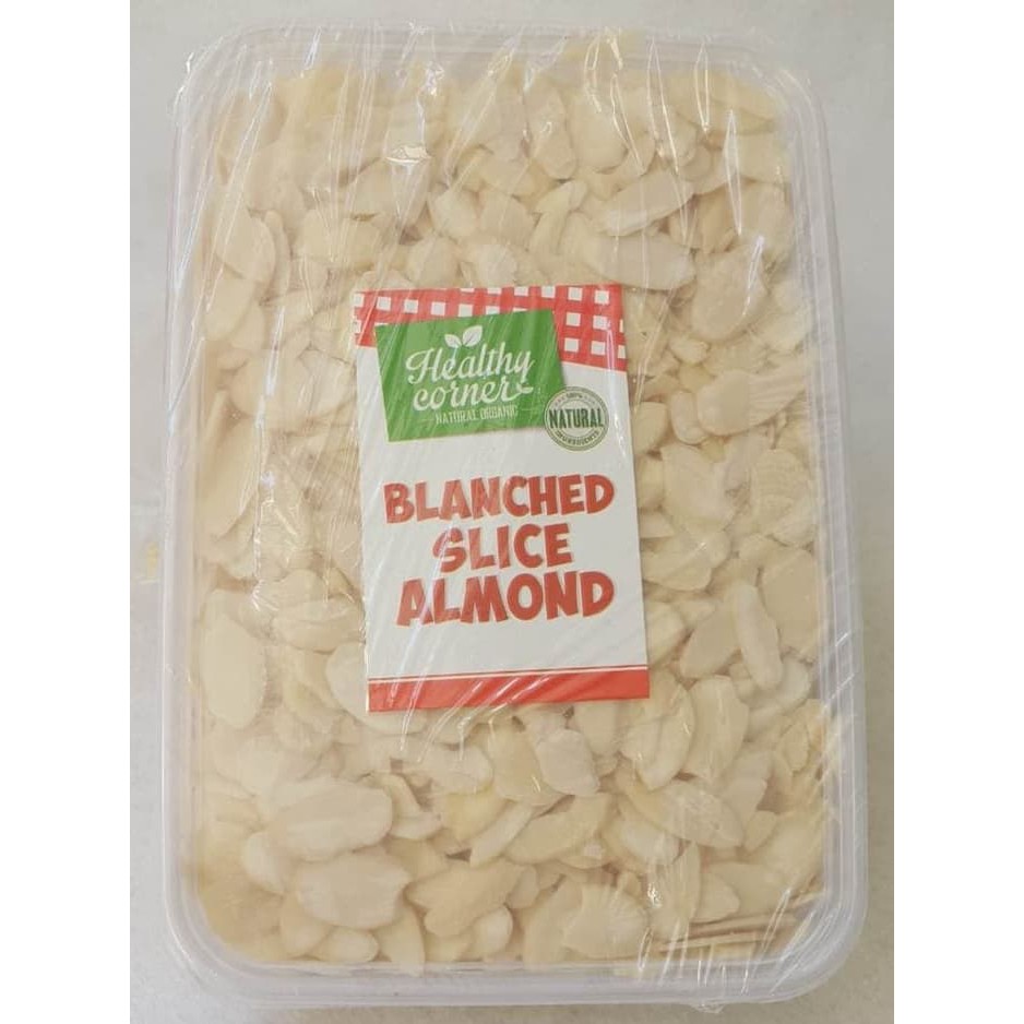 

Kacang Almond Iris Mentah Sliced Natural Raw Almon - 500 gram