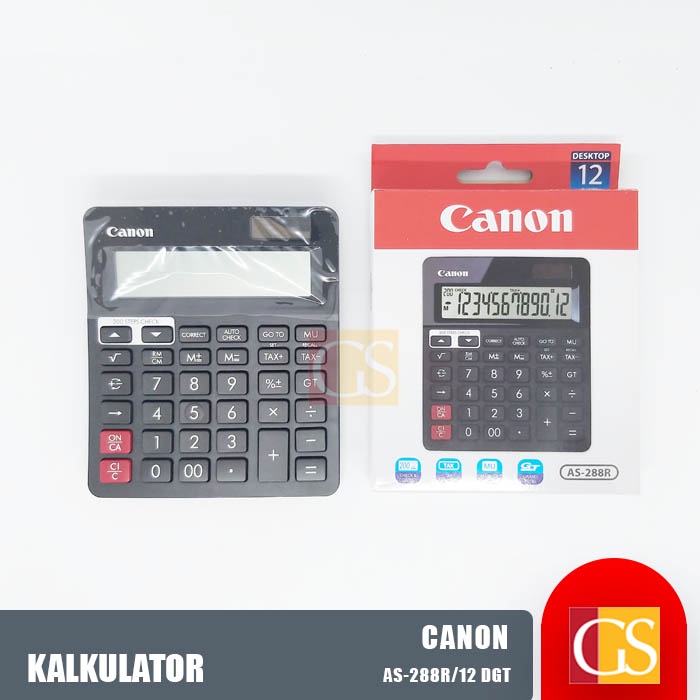 

KALKULATOR CANON AS-288R HITAM ASLI