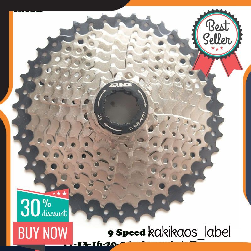 Zrace Cassette Sprocket Gear Sepeda 9 Speed 11-42T