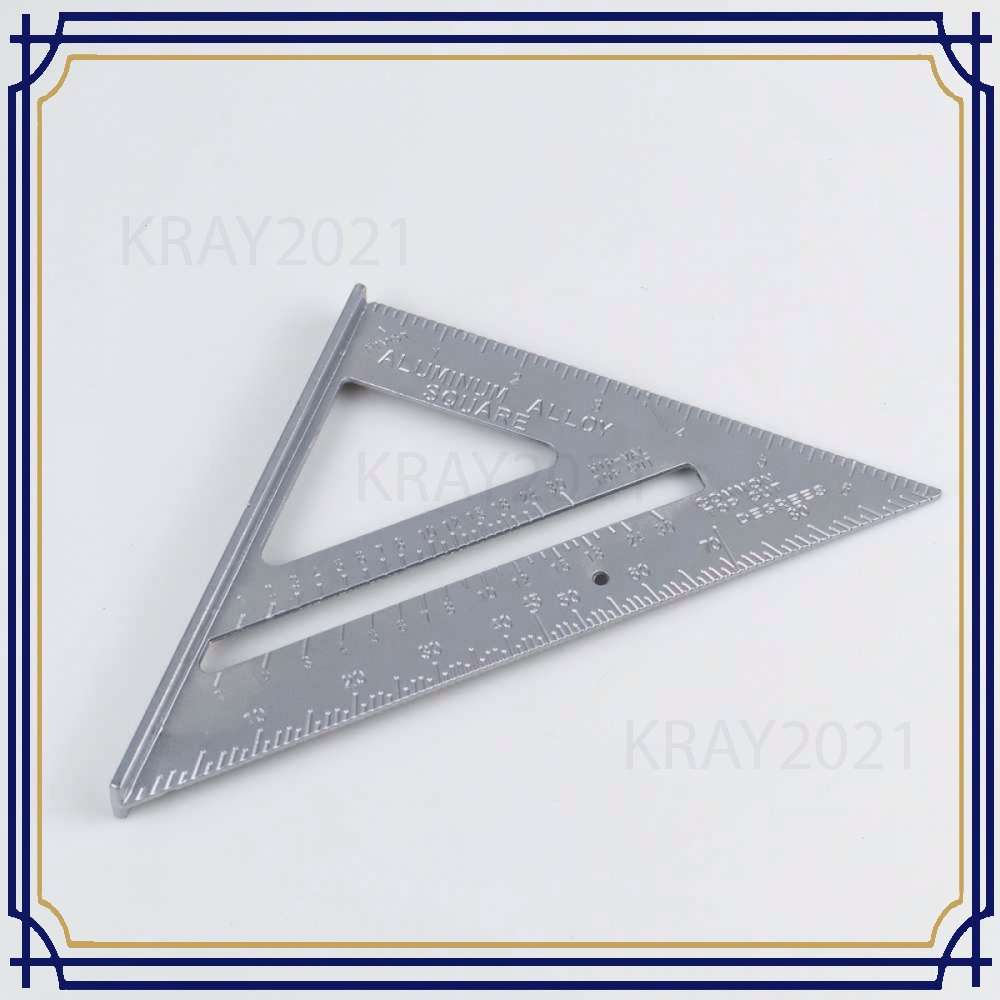 Taffware Penggaris Siku Mistar Triangle Ruler Aluminium AK152