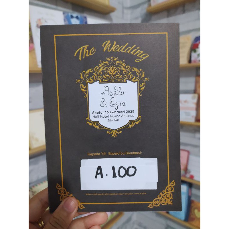 Undangan Blangko Avis 100