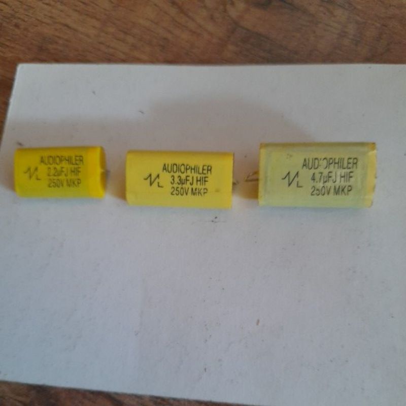 Audiophiler 2,2uf /3,3uf / 4,7uf / 250v
