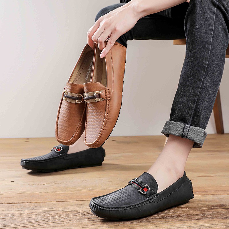 Sepatu Kasual Pria Slip On Sepatu Formal Fashion Sepatu Terbaru Keren Sepatu Kerja Loafers Bagus