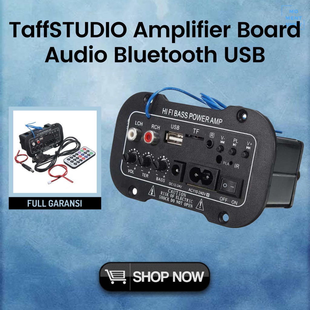 TaffSTUDIO Aksesoris Audio Mesin Modul Power Speaker HiFi Amplifier Mini Bluetooth Wireless Speaker 