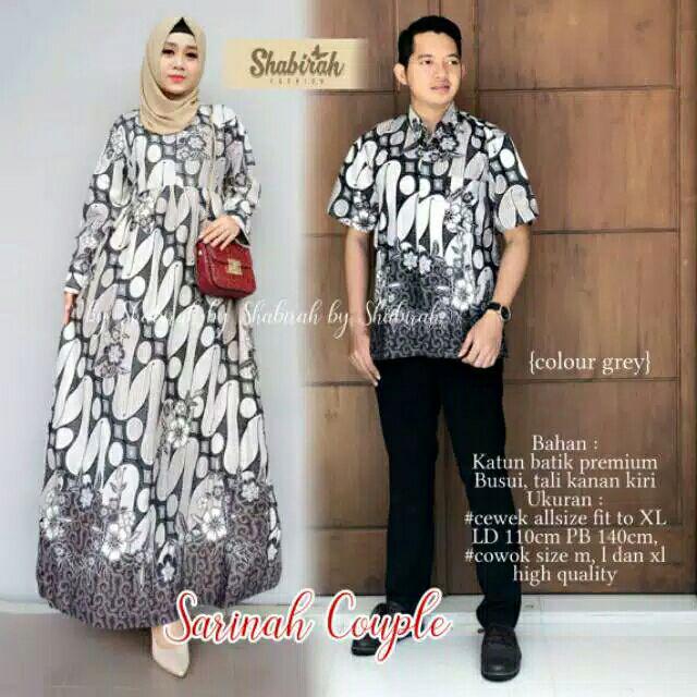 Ms Sarimbit Gamis Batik Sarinah Couple