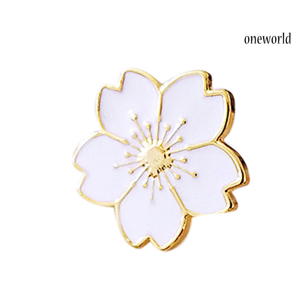 OW@ Fashion Flower Metal Brooch Pin Women Sweater Shirt Collar Badge Decor Jewelry