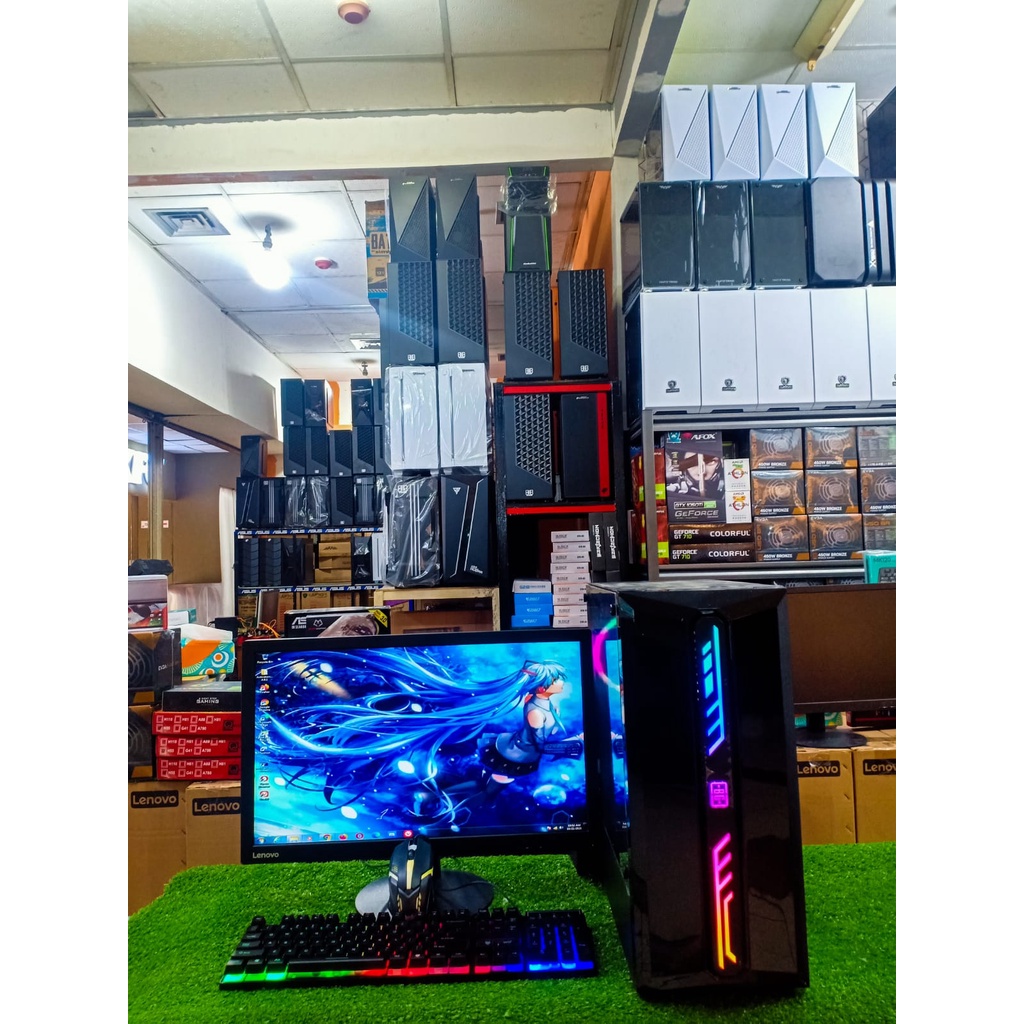 PC GAMING EDITING CORE I7-RAM 8GB-HDD 500 GB-SSD 120GB-VGA 4 GB-MONITOR 22 INCH