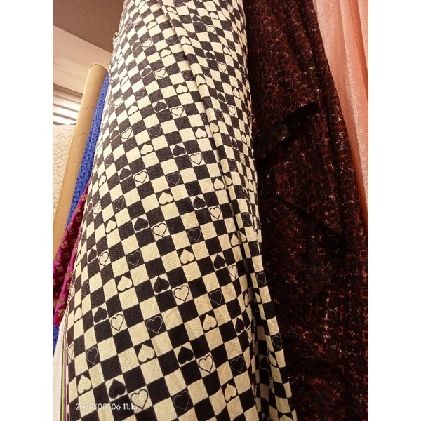 Jual bahan/kain spandek catur/kain spandek kotak kotak | Shopee Indonesia