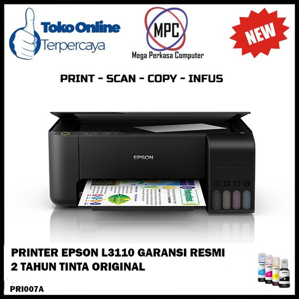 Unik Printer EPSON EcoTank L3110 All in One Ink Tank Terlaris