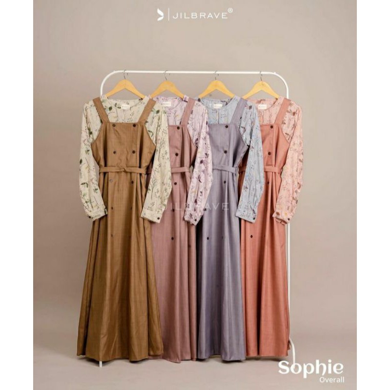 Jilbrave Sophie Overall (Grade B) Motif Bunga Cantik