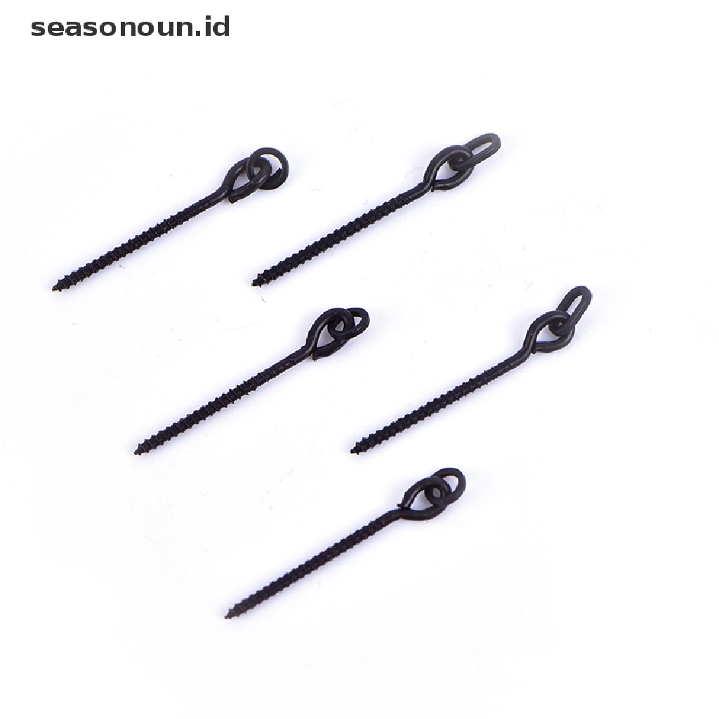 10 Pcs Sekrup Umpan Pancing Dengan Cincin Putar Bentuk D