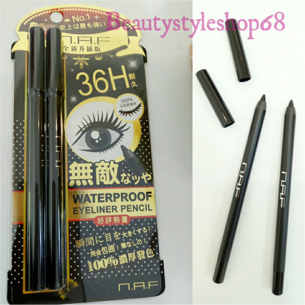 Naf Waterproof Eyeliner Pencil (isi 2 pc)