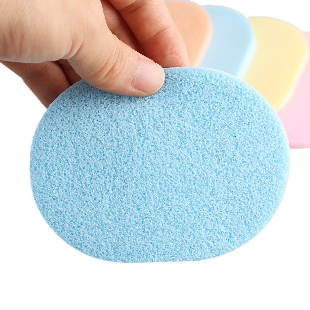 29021 - SPONGE WAJAH FACIAL SPONGE BENTUK LONJONG 10CM X 8.5CM - ISI 2 PCS / SPONGE MAKEUP WAJAH