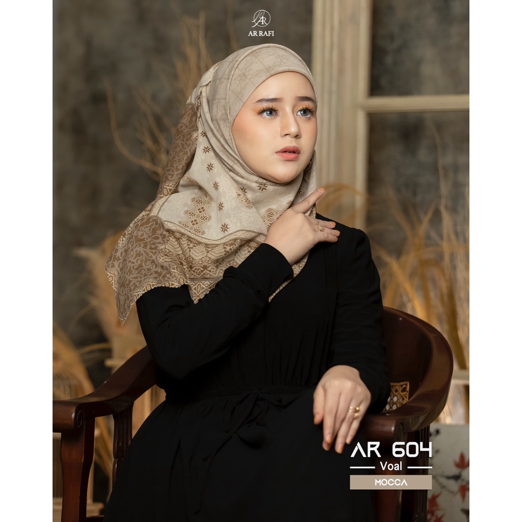 Jilbab Hijab Segi Empat Arrafi AR 604 ORI Kerudung Segi Empat Arrafi Terbaru