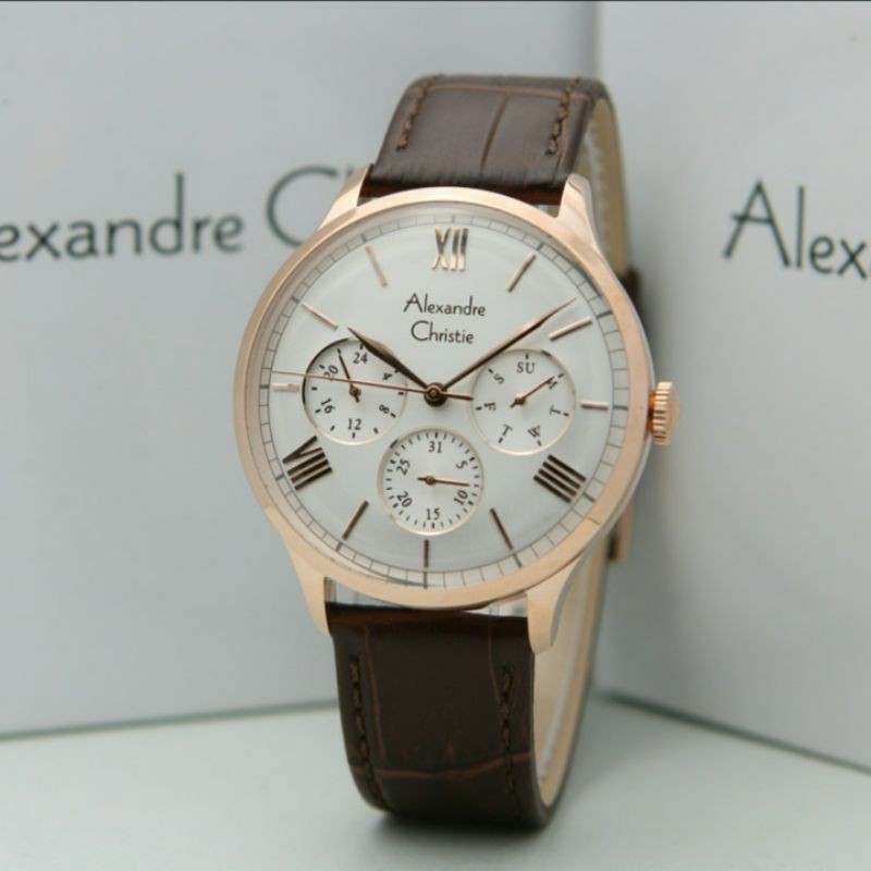 ALEXANDRE CHRISTIE AC6568 ROSEGOLD WHITE PRIA.ORIGINAL RESMI 1TAHUN