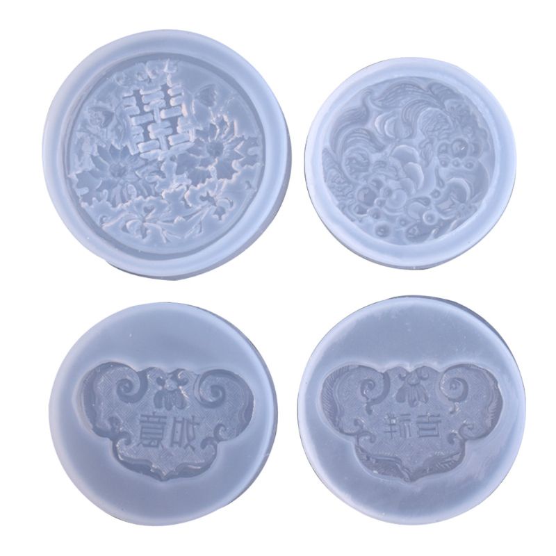 Siy Cetakan Resin Epoksi Uv Mini 3d Bahan Silikon Untuk Aksesoris Perhiasan / Liontin / Hadiah Diy