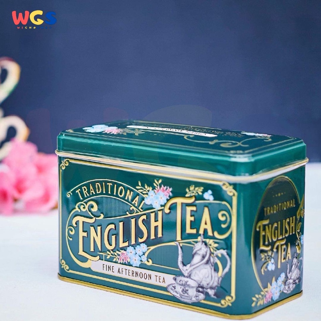 New English Teas Green Vintage Victorian Tea Afternoon Tea 40px2g