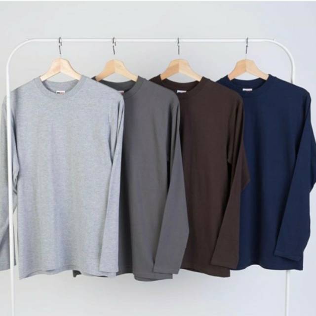 Kaos polos NSA import lengan panjang 24s
