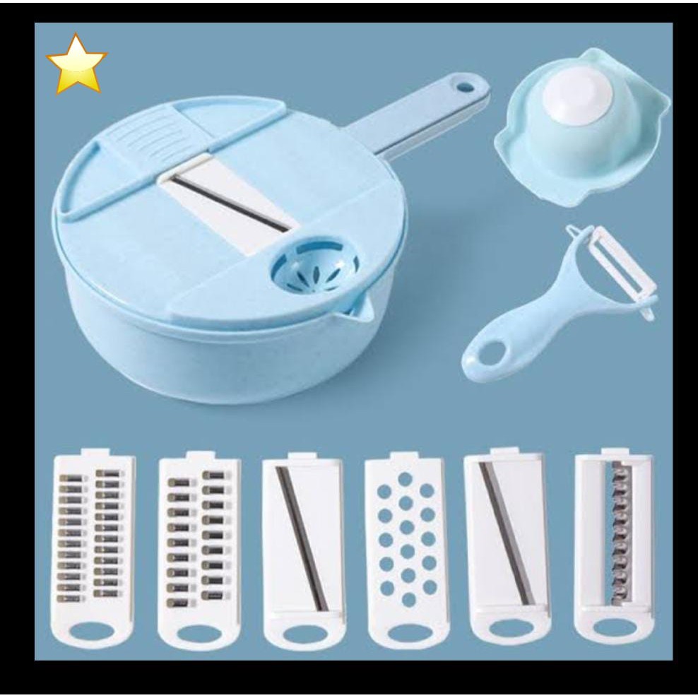 alat pemotong kentang sayur 12in1 multifungsi pengiris parutan chopper kitchen