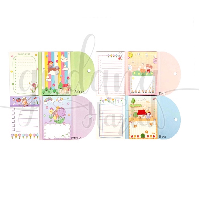 Sticky Notes Lipat Cute Girl Notes Motif Tulip Moon Home DIY GH 301177