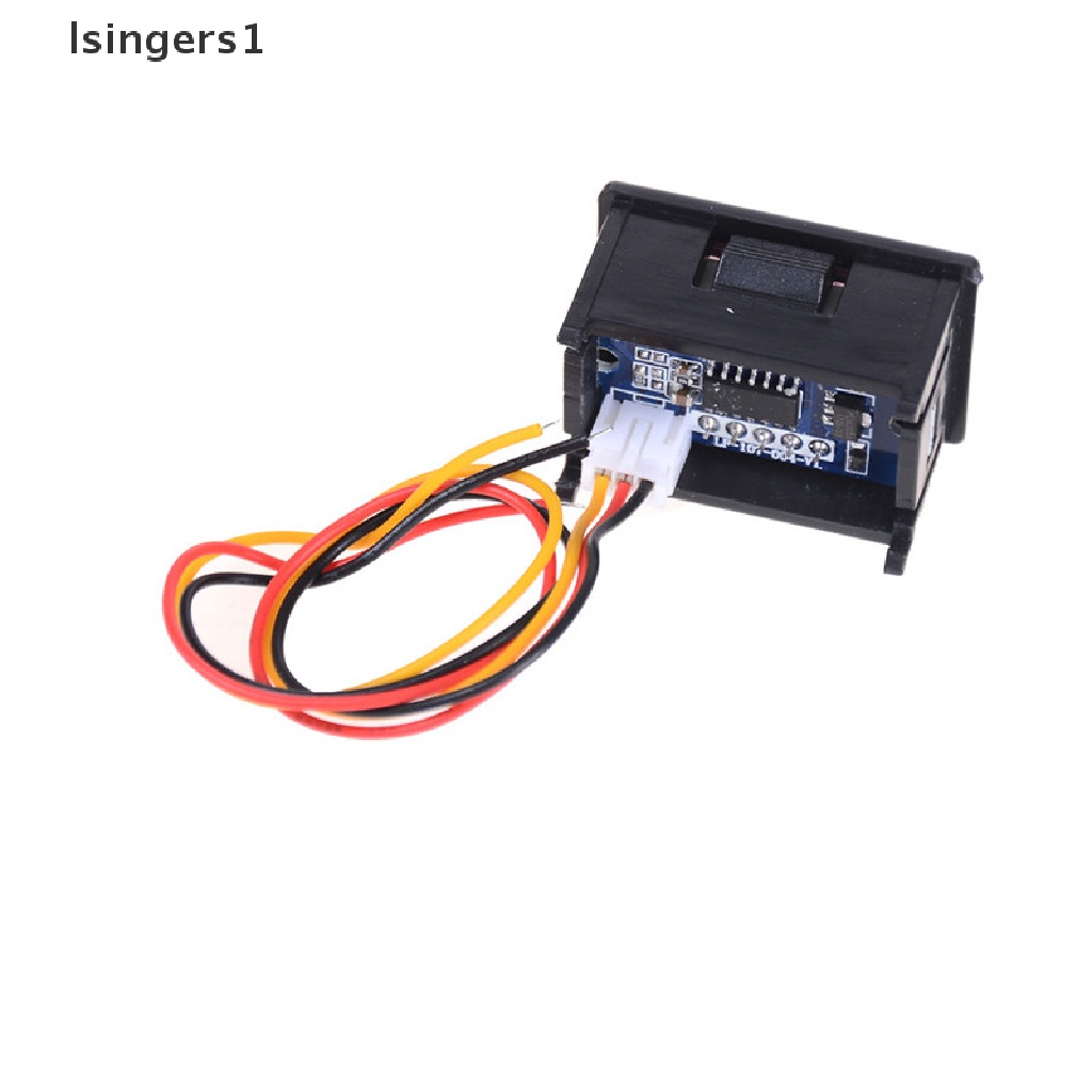 (lsingers1) Voltmeter Digital LED Mini DC 0-100V Dengan 3 Kabel