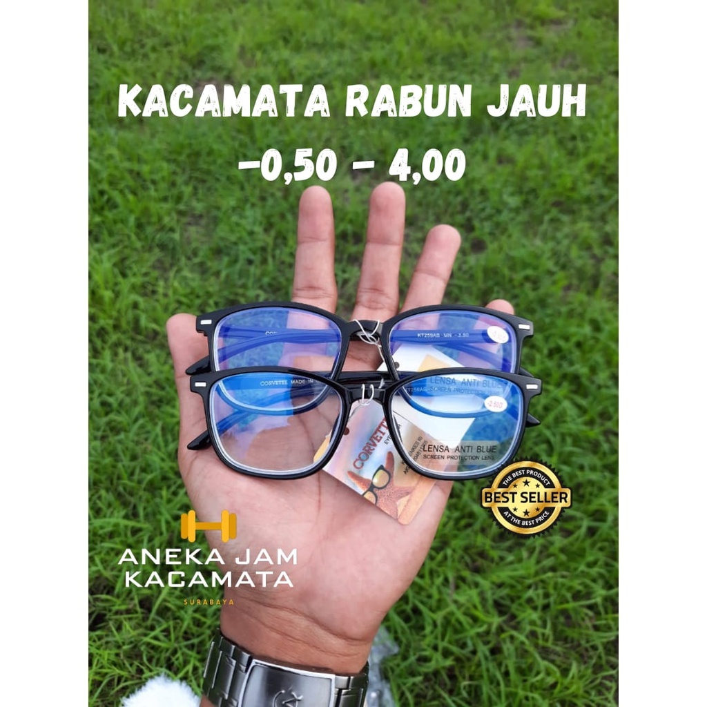 KACAMATA MINUS RABUN JAUH TYPE KT259AB Ukuran -0,50 - 4,00/KACAMATA RABUN JAUH/KACAMATA MINUS WANITA/PRIA